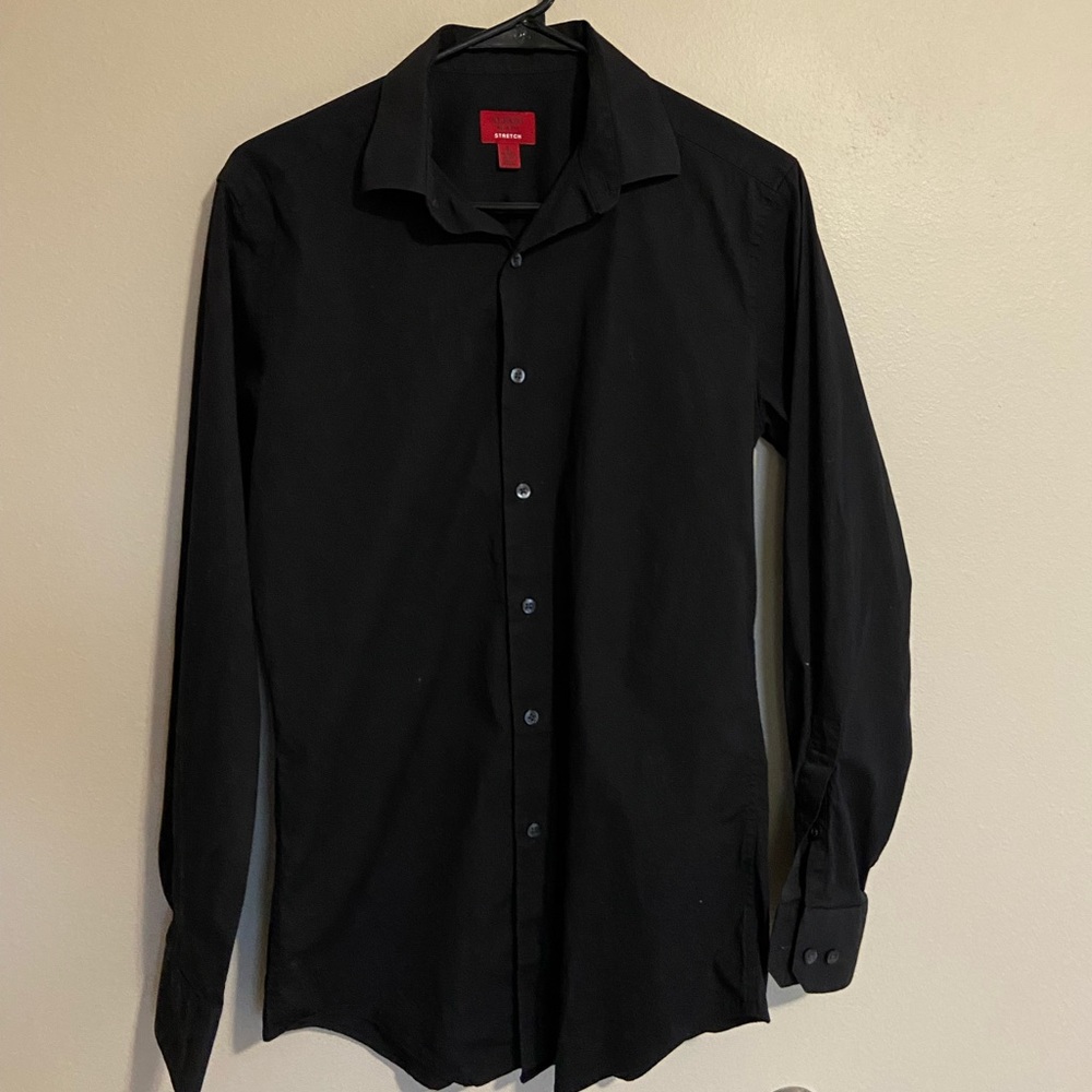 Alfani black mens dress shirt